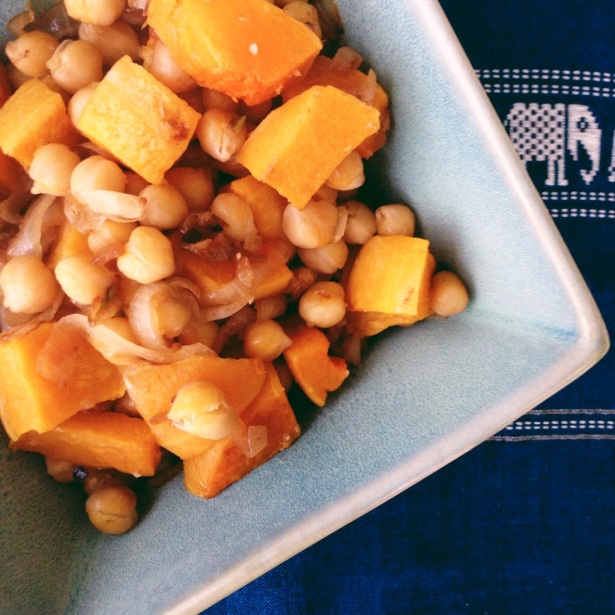 chickpeas and butternut squash